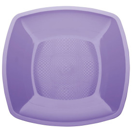 Assiette Plastique Réutilisable Plate Lilas PP 230mm (300 Utés)