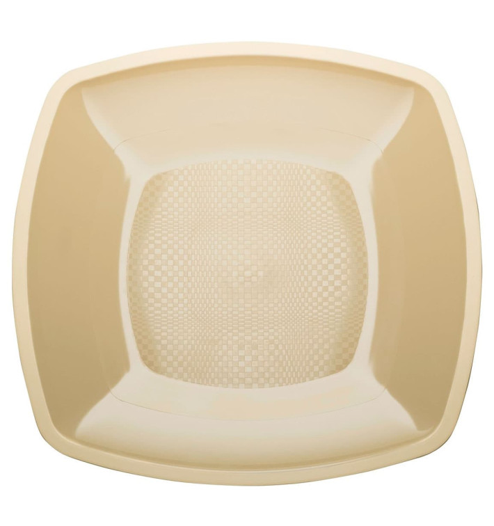 Assiette Plastique Réutilisable Plate Crème PP 180mm (300 Utés) Assiette Plastique Réutilisable Plate Crème PP 180mm (300 Utés)