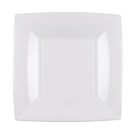 Assiette Plastique Réutilisable Plate Blanc PP 180mm (25 Utés)