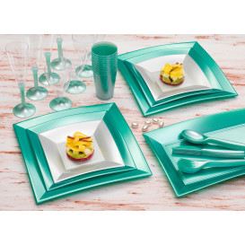 Assiette Plastique Réutilisable Plate Blanc PP 180mm (25 Utés)