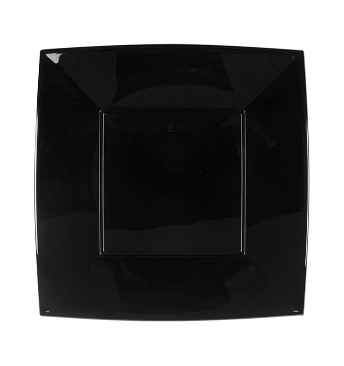 Assiette Plastique Réutilisable Plate Noir PP 290mm (144 Utés) Assiette Plastique Réutilisable Plate Noir PP 290mm (144 Utés)