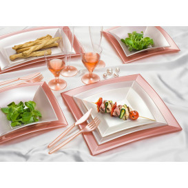 Assiette Plastique Plate Crème Nice PP 180mm (25 Utés)