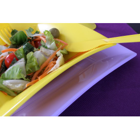 Assiette Plastique Réutilisable Plate Lilas PP 230mm (25 Utés)