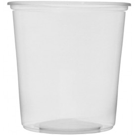 Pot en Plastique Transparent 500 ml Ø10,5cm (100 Unités)
