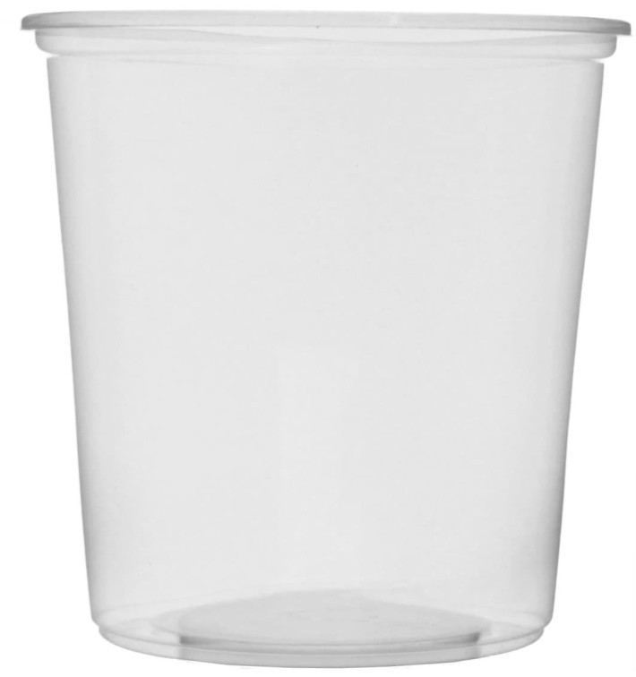 Pot en Plastique Transparent 500 ml Ø10,5cm (1.000 Utés)