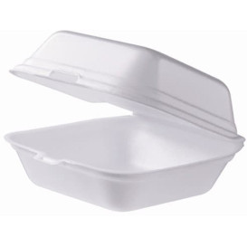 Schuim burger dozen take-out klein maat wit (500 stuks)