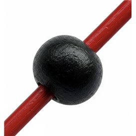 Pique en Bambou "Bola" Rouge et Noir 120mm (200 Unités)