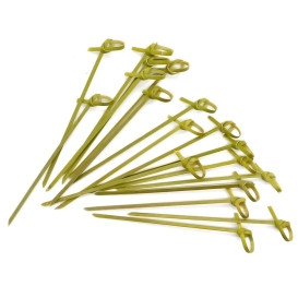 Pique en Bambou Boucle Vert Naturel 180mm (5000 Unités)