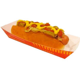 Barquette HOT DOG 17,0x5,5x3,8cm (25 Utés)