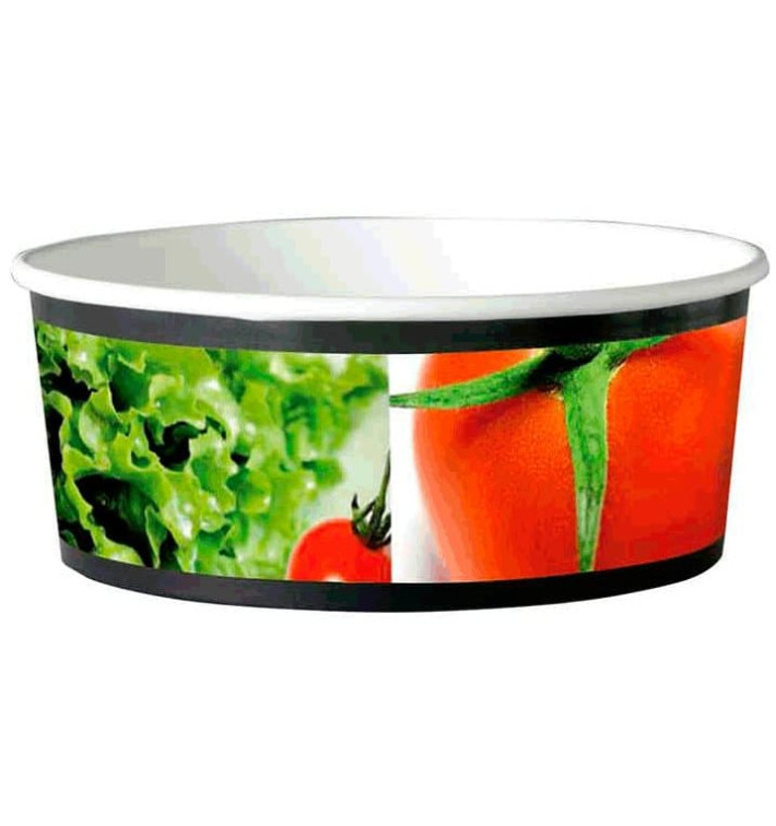 Papieren Saladekom medium maat 775ml (45 stuks) Papieren Saladekom medium maat 775ml (45 stuks)