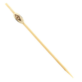 Bamboe vleespennen Etnisch Design 12cm (200 stuks) 