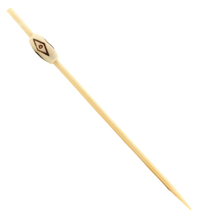 Bamboe vleespennen Etnisch Design 12cm (5000 stuks)