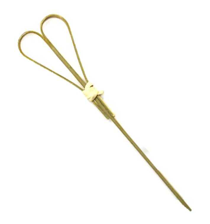 Bamboe vleespennen "Cuore" Design Naturel groen 9cm (5000 stuks) Bamboe vleespennen "Cuore" Design Naturel groen 9cm (5000 stuks)