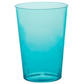 Verre Plastique Moon Turquoise Transp. PS 230ml (50 Unités)