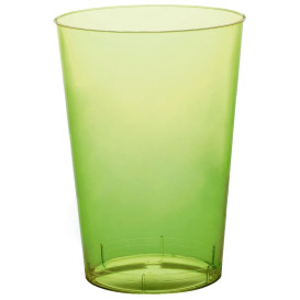 Verre Plastique Moon Vert Citron Transp PS 230ml (50 Unités)