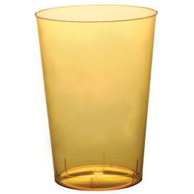 Verre Plastique Moon Jaune Transp. PS 230ml (50 Unités)