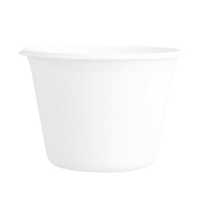 Pot Bio en Canne à Sucre Blanc 140ml (1000 Unités) Pot Bio en Canne à Sucre Blanc 140ml (1000 Unités)