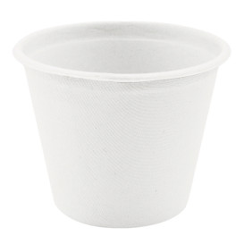 Pot Bio en Canne à Sucre Blanc Ø95mm 425ml (50 Utés)