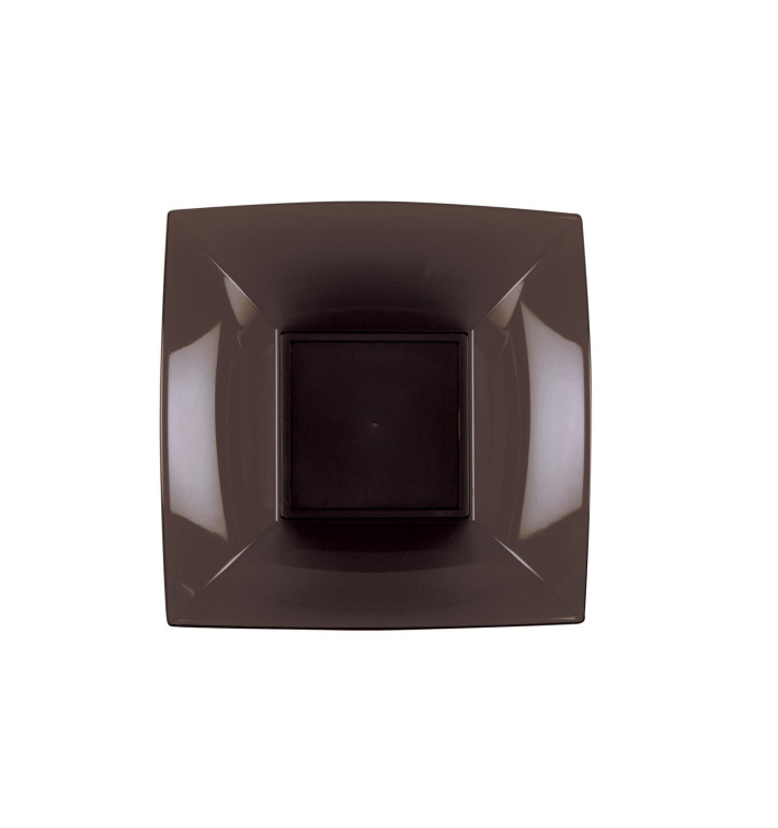 Assiette Plastique Réutilisable Creuse Marron PP 180mm (25 Utés) Assiette Plastique Réutilisable Creuse Marron PP 180mm (25 Utés)