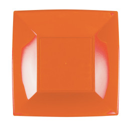 Plastic bord Plat oranje "Nice" PP 23 cm (300 stuks)