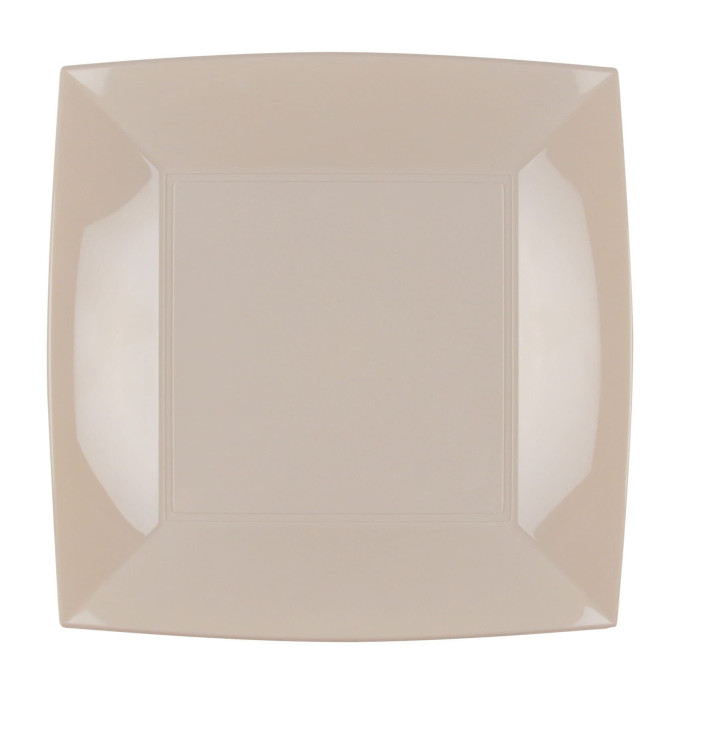 Assiette Plastique Réutilisable Plate Beige PP 230mm (25 Utés) Assiette Plastique Réutilisable Plate Beige PP 230mm (25 Utés)