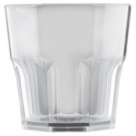 Plastic glas SAN Herbruikbaar "mini Drink" transparant 160ml (96 stuks)