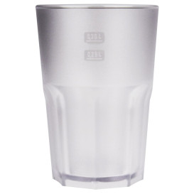 Plastic glas SAN Herbruikbaar "Frost" transparant 400 ml (5 stuks) 