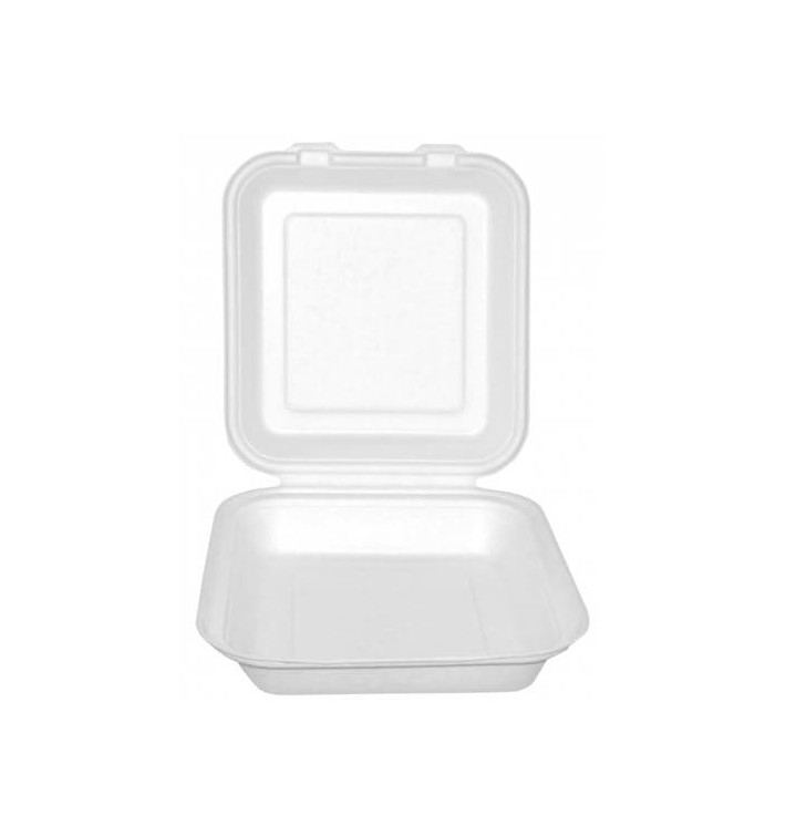 Boîte Bio en Canne à Sucre Blanc 20x18x5cm (50 Utés) Boîte Bio en Canne à Sucre Blanc 20x18x5cm (50 Utés)