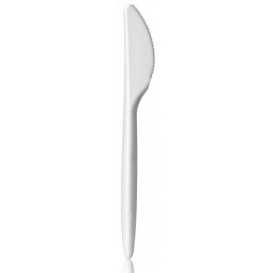 Couteau Plastique Luxury Blanc 175mm (2.000 Unités)