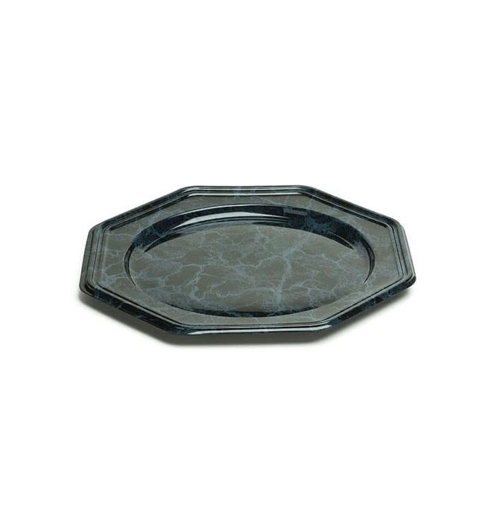 Dessous d'assiette Plastique Octogonal Marbré 30 cm (5 Utés) Dessous d'assiette Plastique Octogonal Marbré 30 cm (5 Utés)