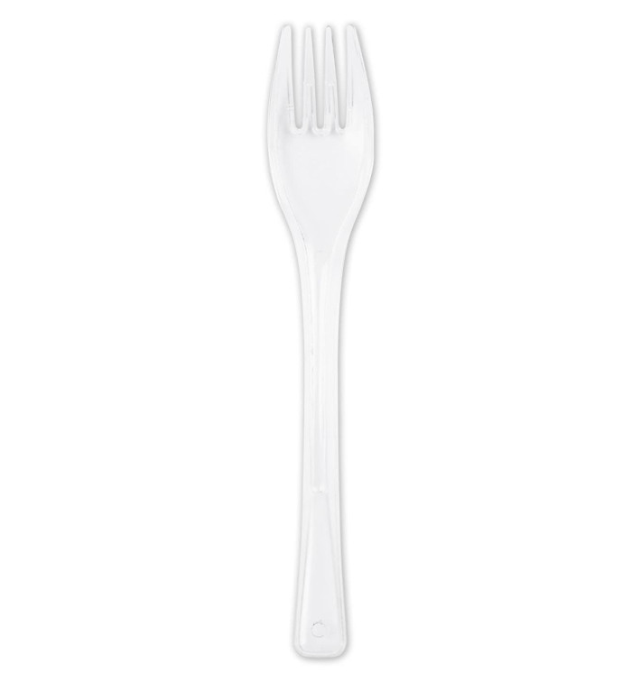Plastic PS vork "Flen" wit 14cm (3000 stuks) Plastic PS vork "Flen" wit 14cm (3000 stuks)