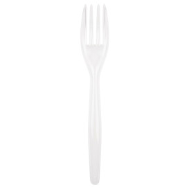 Fourchette Plastique Easy PS Blanc 180mm (500 Unités)