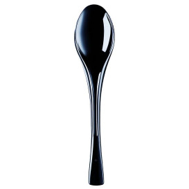 Plastic lepel  PS "Flen" zwart 14,5cm (3000 stuks)