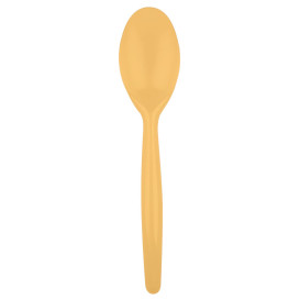 Plastic lepel PS "Easy" goud 18,5 cm (20 stuks) 