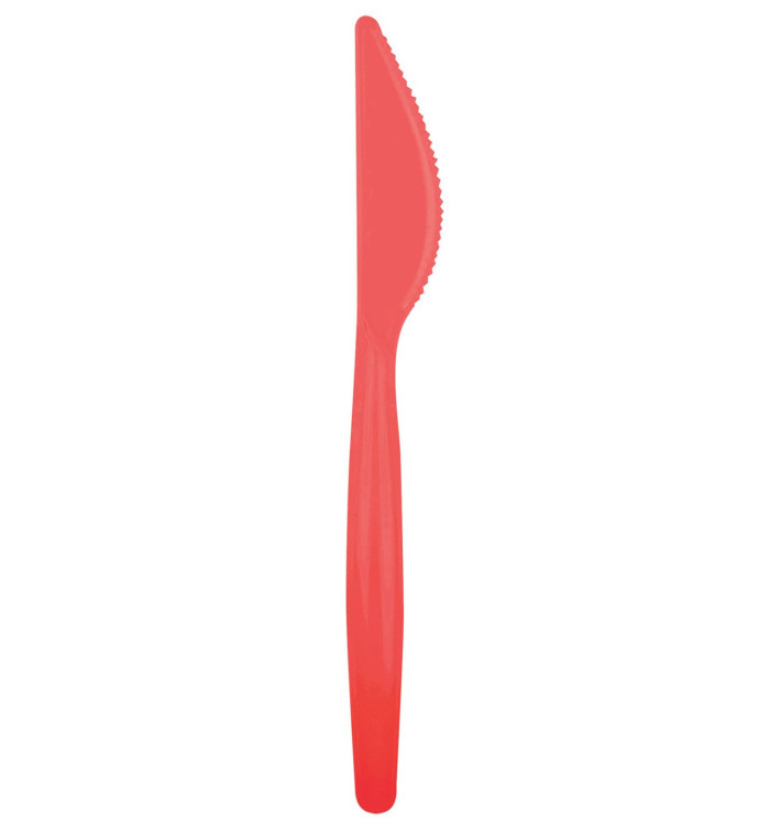 couteau Plastique Easy PS Rouge 185mm (20 Unités) couteau Plastique Easy PS Rouge 185mm (20 Unités)