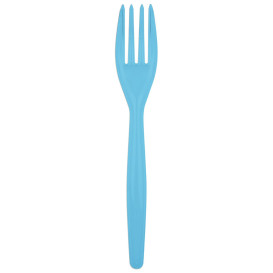 Fourchette Plastique Easy PS Turquoise 180mm (500 Unités)