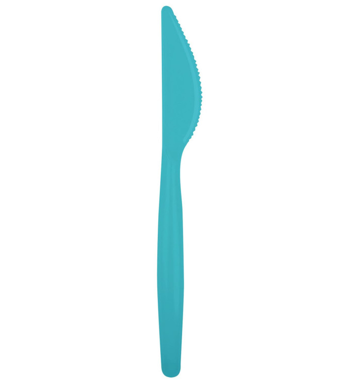 couteau Plastique Easy PS Turquoise 185mm (500 Unités) couteau Plastique Easy PS Turquoise 185mm (500 Unités)