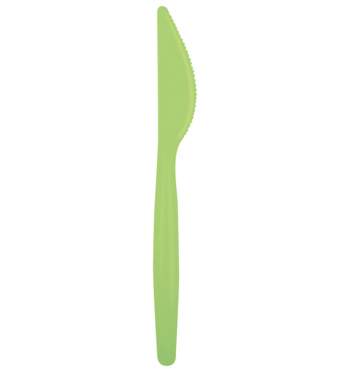 Plastic PS mes "Easy" limoengroen 18,5cm (500 stuks) Plastic PS mes "Easy" limoengroen 18,5cm (500 stuks)