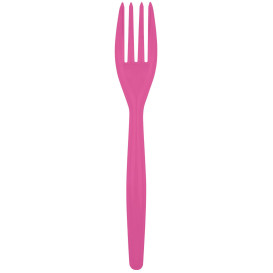 Fourchette Plastique Easy PS Fuchsia 180mm (500 Unités)