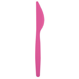 Plastic PS mes "Easy" fuchsia 18,5cm (20 stuks) 