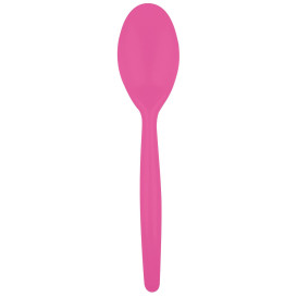 Plastic lepel PS "Easy" fuchsia 18,5 cm (500 stuks)