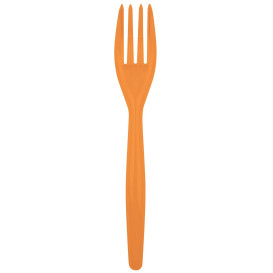 Fourchette Plastique Easy PS Orange 180mm (500 Unités)