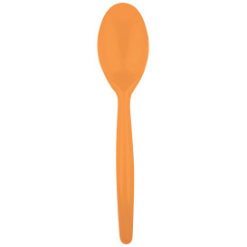 Plastic lepel PS "Easy" oranje 18,5 cm (20 stuks) 