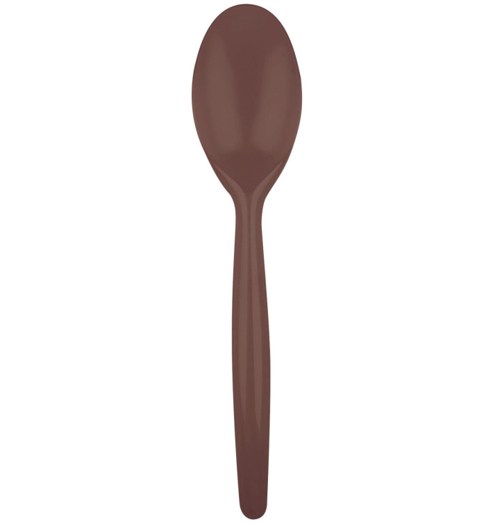 Cuillère Plastique Easy PS Marron 185mm (20 Unités) Cuillère Plastique Easy PS Marron 185mm (20 Unités)