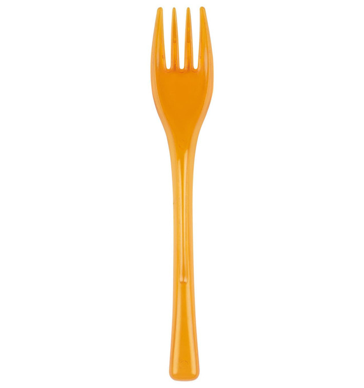 Fourchette Plastique Fly Orange Transp. 140mm (50 Unités) Fourchette Plastique Fly Orange Transp. 140mm (50 Unités)