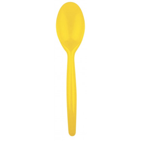 Plastic lepel PS "Easy" geel 18,5 cm (500 stuks)