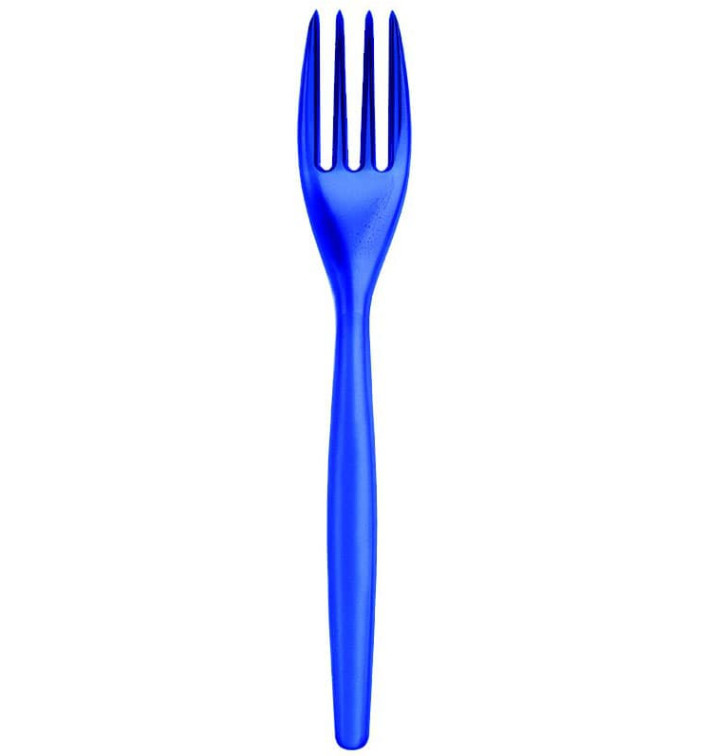 Fourchette Plastique Easy PS Bleu Transp. 180mm (20 Unités) Fourchette Plastique Easy PS Bleu Transp. 180mm (20 Unités)
