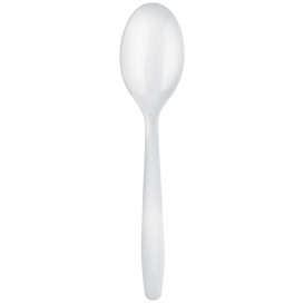 Cuillère Plastique Easy PP Blanc 175mm (100 Unités)