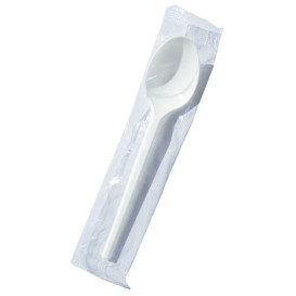 Petite Cuillère Blanche 125mm en Sachet (100 Utés)