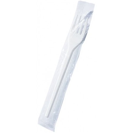 Plastic PS vork wit verpakt 17cm (1000 stuks)